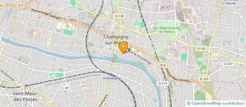 localisation de l'entreprise ASSOCIATION DE ARTE à CHAMPIGNY-SUR-MARNE