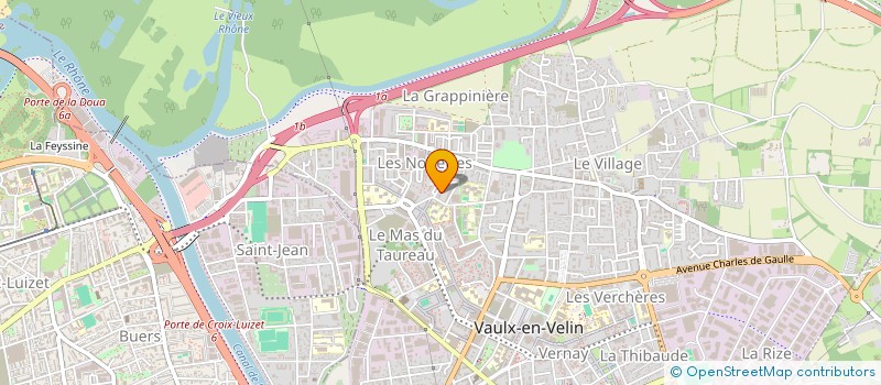 localisation de l'entreprise ASSOCIATION DE BADJINI DANS LE RHONE ALPES  VAULX-EN-VELIN