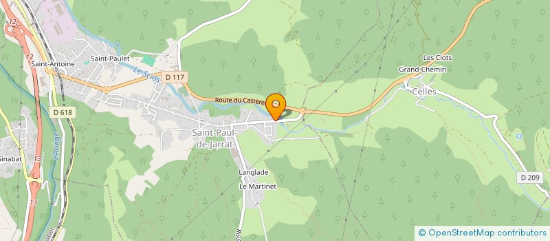 localisation de l'entreprise ASSOCIATION DE BADMINTON DE FOIX à SAINT-PAUL-DE-JARRAT