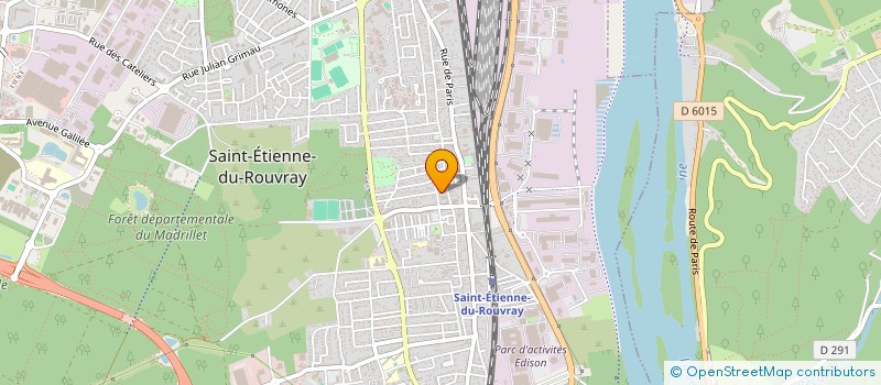 localisation de l'entreprise ASSOCIATION DE BASKET  SAINT-ETIENNE-DU-ROUVRAY