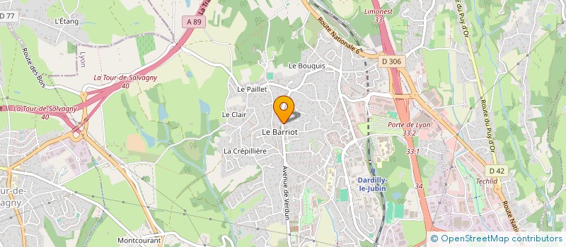 localisation de l'entreprise ASSOCIATION DE BENEVOLES POUR LA RENCONTRE L ACCUEIL L HERBERGEMENT ET L ACCOMPAGNEMENT DES MIGRANTS  DARDILLY