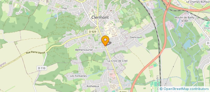 localisation de l'entreprise ASSOCIATION DE BIENFAISANCE/BIENVEILLANCE ET DE SOLIDARITE à CLERMONT