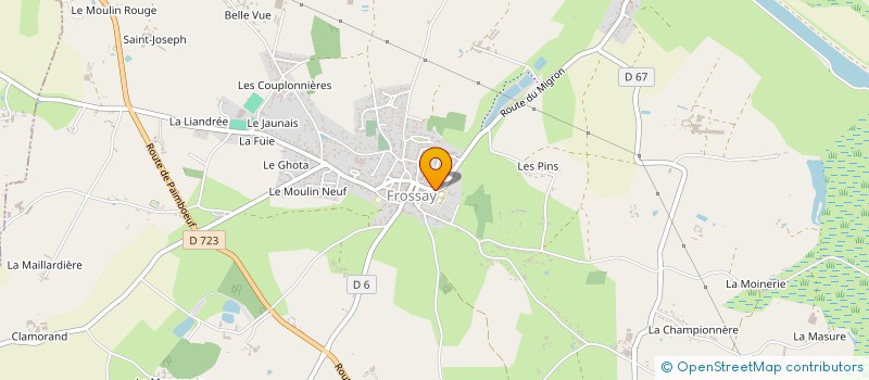 localisation de l'entreprise ASSOCIATION DE BIENFAISANCE DU SUD ESTUAIRE à FROSSAY