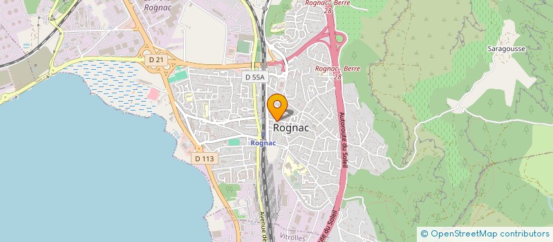 localisation de l'entreprise ASSOCIATION DE BIENFAISANCE ROGNACAISE à ROGNAC