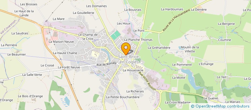 localisation de l'entreprise ASSOCIATION DE BILLARD ET FLECHETTES BRICOISE  MAEN ROCH