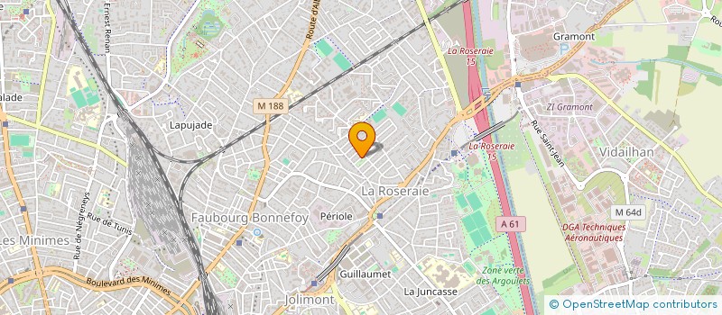 localisation de l'entreprise ASSOCIATION DE BIOLOGIE INNOVANTE EN HEMATOLOGIE DE MIDI- PYRENEES à TOULOUSE