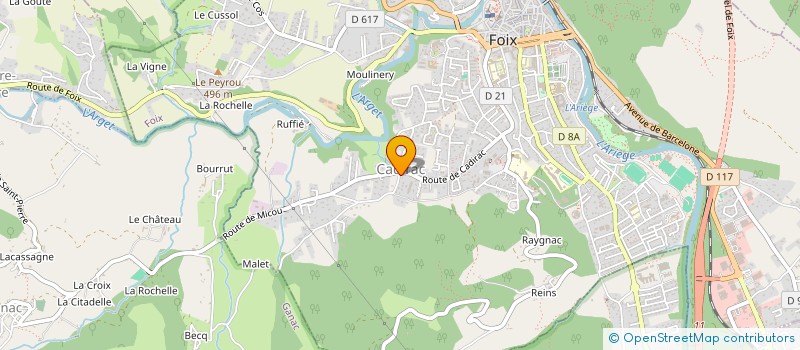 localisation de l'entreprise ASSOCIATION DE CADIRAC à FOIX