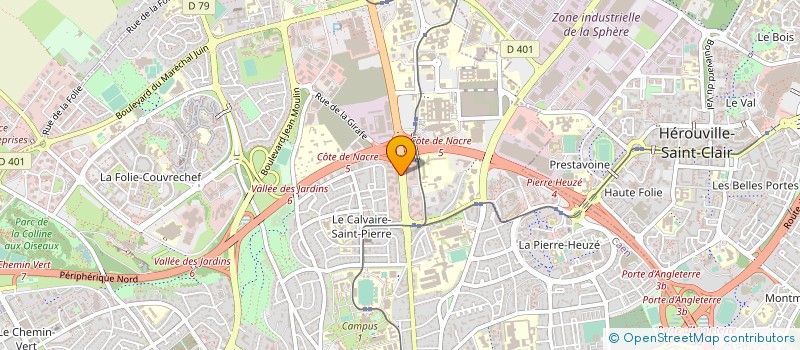 localisation de l'entreprise ASSOCIATION DE CANCEROLOGIE DU CHU DE CAEN à CAEN