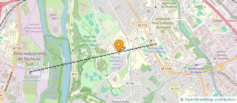 localisation de l'entreprise ASSOCIATION DE CARDIOLOGIE MIDI PYRENEES à TOULOUSE