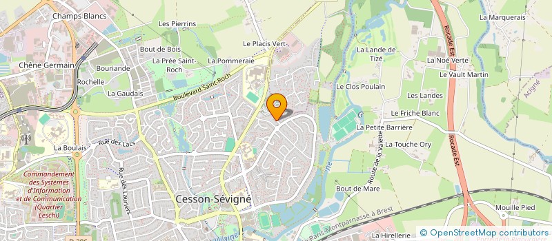 localisation de l'entreprise ASSOCIATION DE CESSON VIVRE EN HARMONIE (L'ACEVEH) à CESSON-SEVIGNE