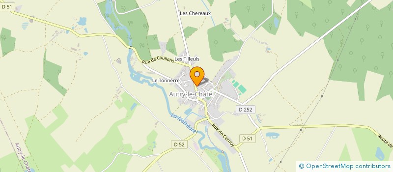 localisation de l'entreprise ASSOCIATION DE CHASSE COMMUNALE CASTELAUTRYENNE à AUTRY-LE-CHATEL