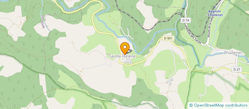 localisation de l'entreprise ASSOCIATION DE CHASSE CUBIERES-POMARET LA BOURBONNAISE  CUBIERES