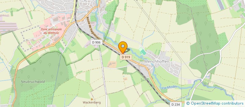 localisation de l'entreprise ASSOCIATION DE CHASSE D'OBERSOULTZBACH  SPARSBACH