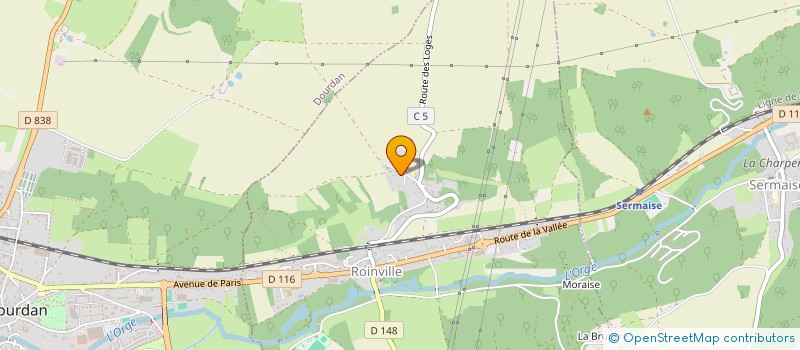 localisation de l'entreprise ASSOCIATION DE CHASSE DE CHATEAUPERS  ROINVILLE