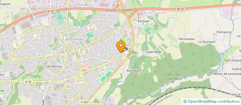 localisation de l'entreprise ASSOCIATION DE CHASSE DE KERMILIN  LANDIVISIAU