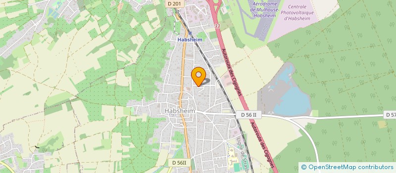 localisation de l'entreprise ASSOCIATION DE CHASSE DE L'ALTENBERG  HABSHEIM