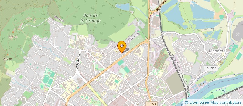 localisation de l'entreprise ASSOCIATION DE CHASSE DE L'ANCIENNE MINE DE REDANGE  THIONVILLE