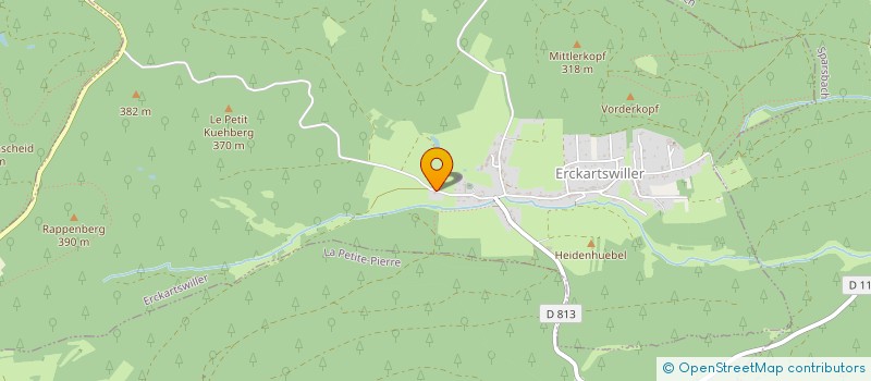 localisation de l'entreprise ASSOCIATION DE CHASSE DE LA PETITE PIERRE  ERCKARTSWILLER