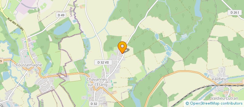 localisation de l'entreprise ASSOCIATION DE CHASSE DE LA PORTE DE BRISACH  CHAVANNES-SUR-L'ETANG