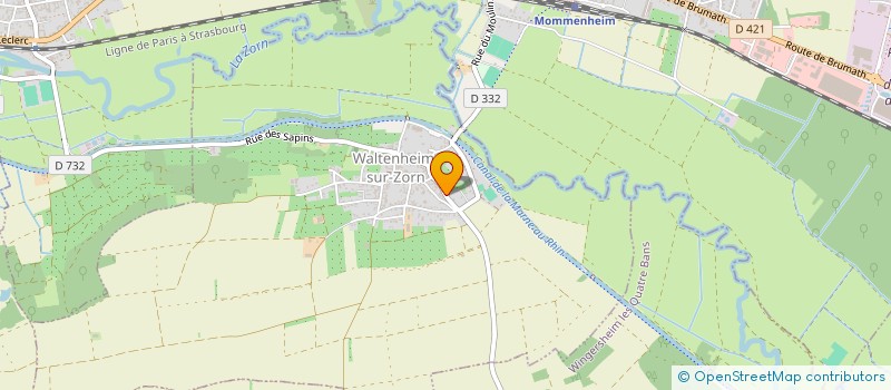 localisation de l'entreprise ASSOCIATION DE CHASSE DE NIEDERSCHAEFFOLSHEIM  WALTENHEIM-SUR-ZORN