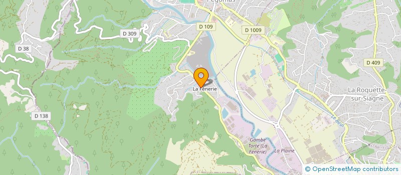 localisation de l'entreprise ASSOCIATION DE CHASSE DE PROPRIETAIRES DE PEGOMAS  PEGOMAS