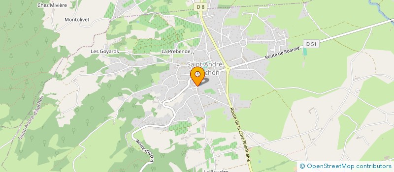 localisation de l'entreprise ASSOCIATION DE CHASSE DE SAINT ANDRE - POUILLY  SAINT-ANDRE-D'APCHON