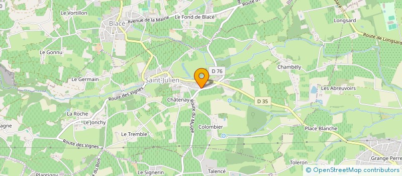 localisation de l'entreprise ASSOCIATION DE CHASSE DE SAINT HUBERT  MONTMELAS SAINT-SORLIN  MONTMELAS-SAINT-SORLIN