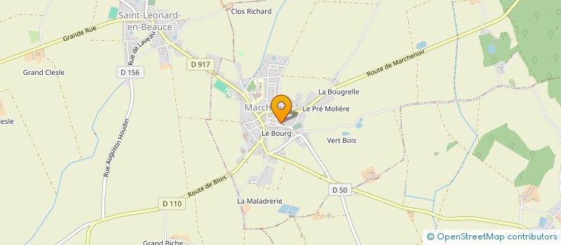 localisation de l'entreprise ASSOCIATION DE CHASSE DES AMIS DE LA CHAPELLE DE ST-THOMAS  MARCHENOIR