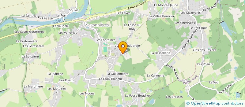 localisation de l'entreprise ASSOCIATION DE CHASSE DES BARRAUDIERES  SAVONNIERES