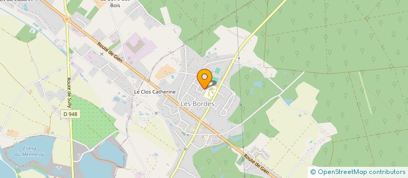 localisation de l'entreprise ASSOCIATION DE CHASSE DES BOIS DE VAUX à LES BORDES