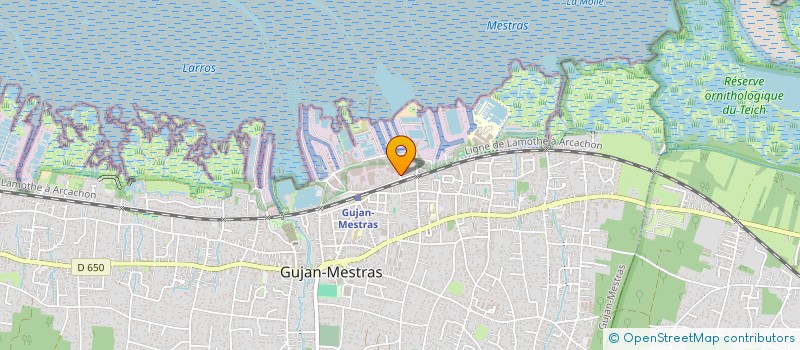 localisation de l'entreprise ASSOCIATION DE CHASSE DES ILOTS DE BIGANOS  GUJAN-MESTRAS