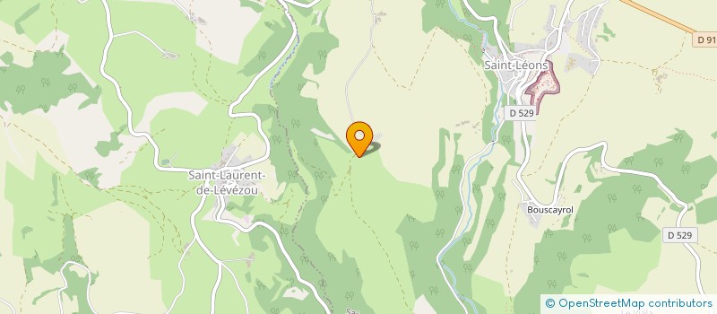 localisation de l'entreprise ASSOCIATION DE CHASSE DES PROPRIETAIRES REUNIS DU LEVEZOU  SAINT-LEONS