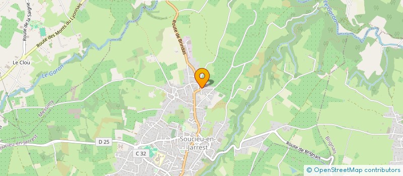 localisation de l'entreprise ASSOCIATION DE CHASSE DES PROPRIETAIRES VERCHERY GRAND CHAMP  SOUCIEU-EN-JARREST