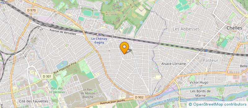 localisation de l'entreprise ASSOCIATION DE CHASSE DES TROIS MARES  GAGNY