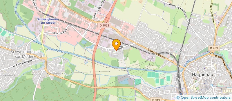 localisation de l'entreprise ASSOCIATION DE CHASSE DES VOSGES DU NORD  HAGUENAU