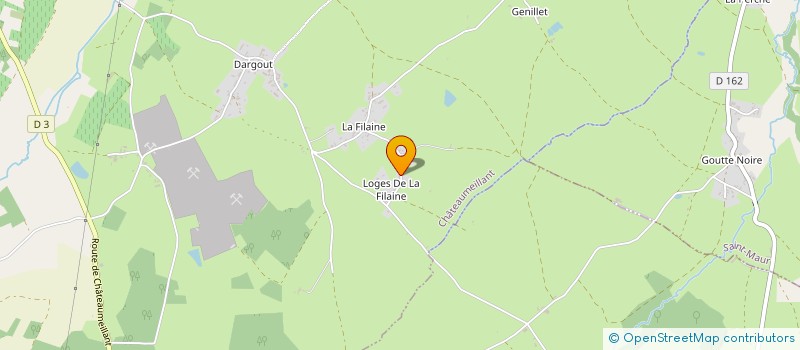 localisation de l'entreprise ASSOCIATION DE CHASSE DU PARC DE MALVEVE  CHATEAUMEILLANT