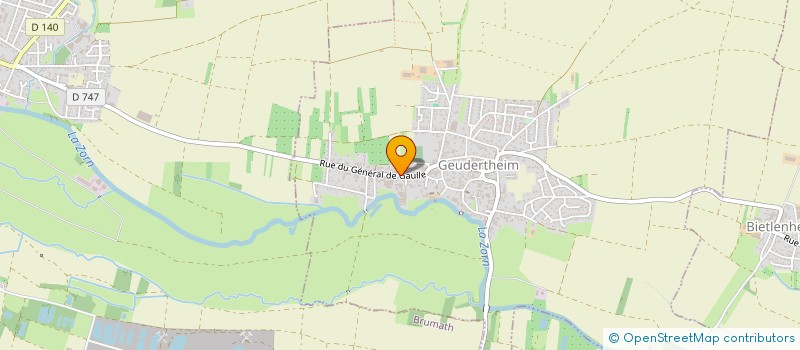 localisation de l'entreprise ASSOCIATION DE CHASSE DU RIED D'OBERHOFFEN SUR MODER  GEUDERTHEIM