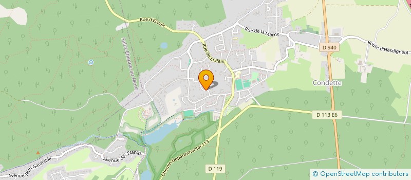 localisation de l'entreprise ASSOCIATION DE CHASSE GUY HENEBEL  CONDETTE