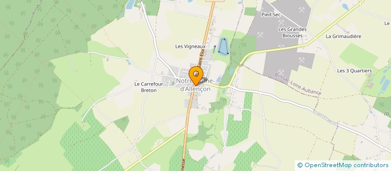 localisation de l'entreprise ASSOCIATION DE CHASSE L'ALLENCONNAISE  TERRANJOU