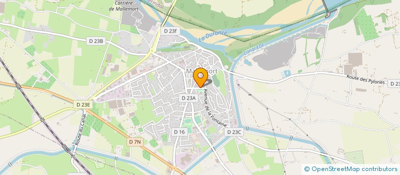 localisation de l'entreprise ASSOCIATION DE CHASSE LA FRATERNELLE à MALLEMORT