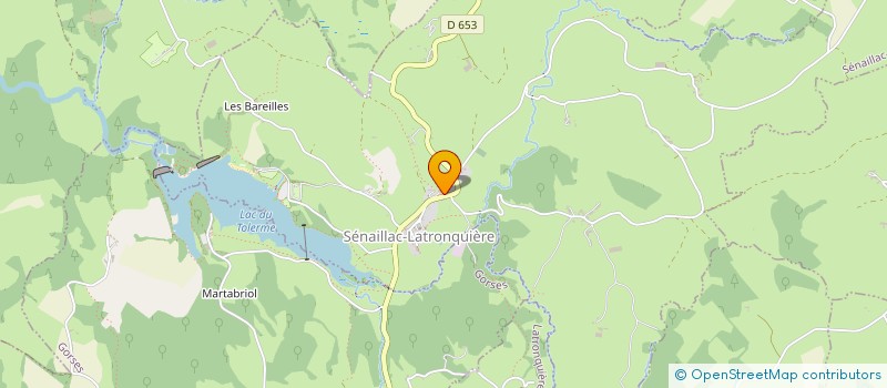 localisation de l'entreprise ASSOCIATION DE CHASSE LA SAINT-HUBERT DE SENAILLAC-LATRONQUIERE  LATRONQUIERE