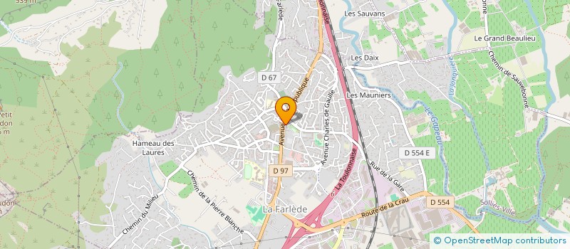 localisation de l'entreprise ASSOCIATION DE CHASSE 'LE LAPIN'  LA FARLEDE