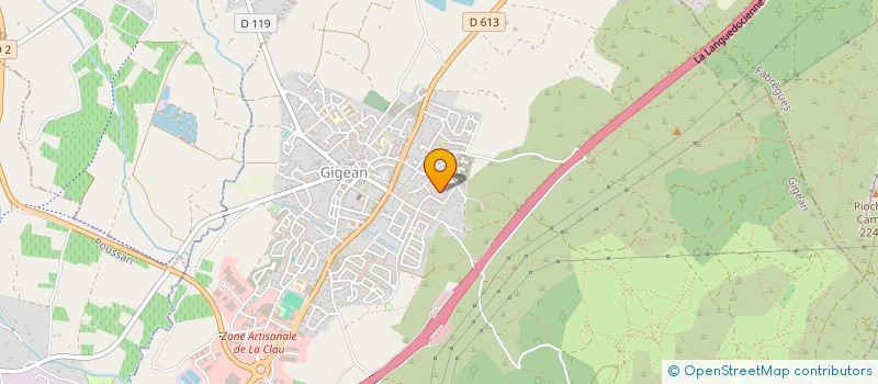 localisation de l'entreprise ASSOCIATION DE CHASSE MARITIME DE L ETANG D INGRIL DE FRONTIGNAN  GIGEAN