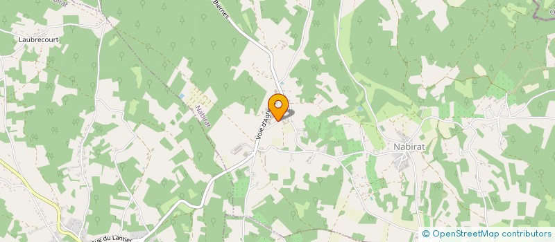 localisation de l'entreprise ASSOCIATION DE CHASSE NABIRACOISE  NABIRAT