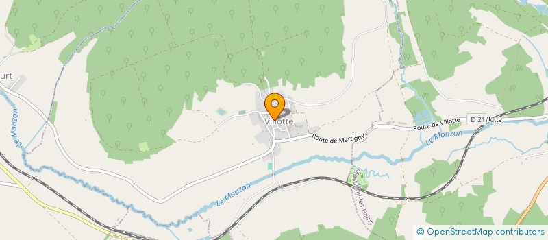 localisation de l'entreprise ASSOCIATION DE CHASSE PLAINE ET BOIS DE VILLOTTE  VILLOTTE