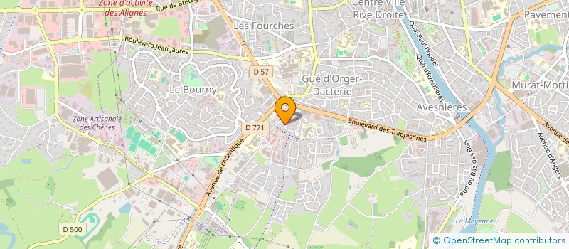 localisation de l'entreprise ASSOCIATION DE CITOYENS CONTRE LES DESERTS MEDICAUX à LAVAL