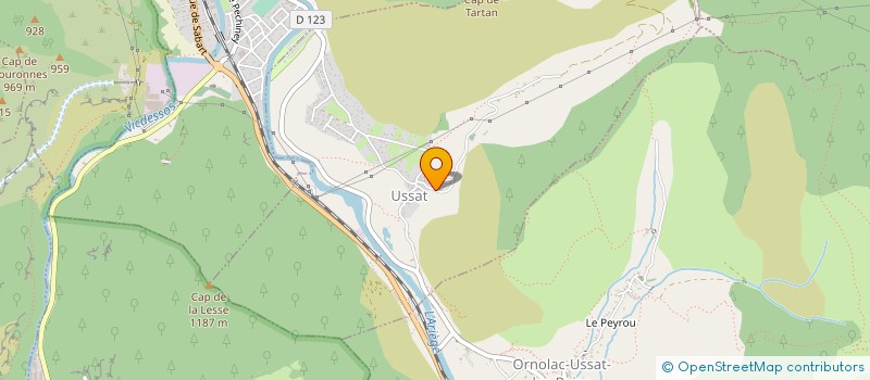 localisation de l'entreprise ASSOCIATION DE CITOYENS POUR LA DEFENSE DE L'ENVIRONNEMENT ET LA SAUVEGARDE DU PAYSAGE DE LA HAUTE ARIEGE à TARASCON-SUR-ARIEGE