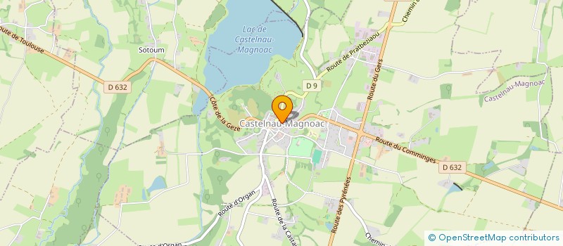 localisation de l'entreprise ASSOCIATION DE COMMERCANTS,ARTISANS ET PROFESSIONS LIBERALES DU CANTON DE CASTELNAU-MAGNOAC  CASTELNAU-MAGNOAC