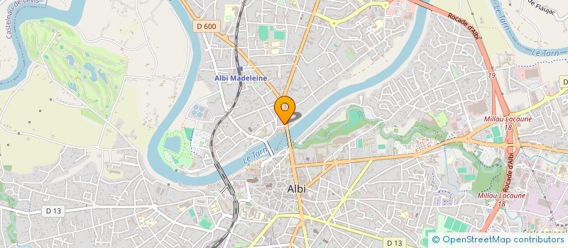 localisation de l'entreprise ASSOCIATION DE COMMERCANTS ARTISANS ET PROFESSIONS LIBERALES RIVE DROITE à ALBI