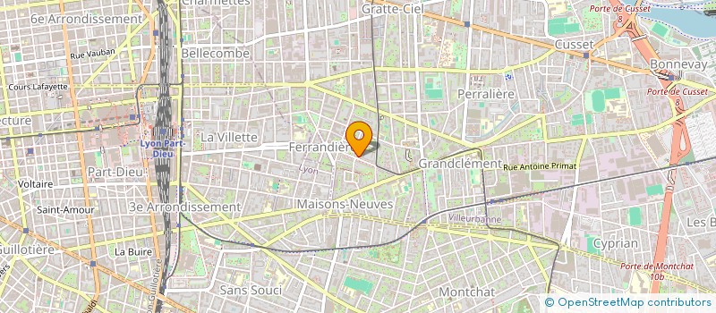 localisation de l'entreprise ASSOCIATION DE COMMERCANTS DE L AVENUE SAINT EXUPERY  VILLEURBANNE